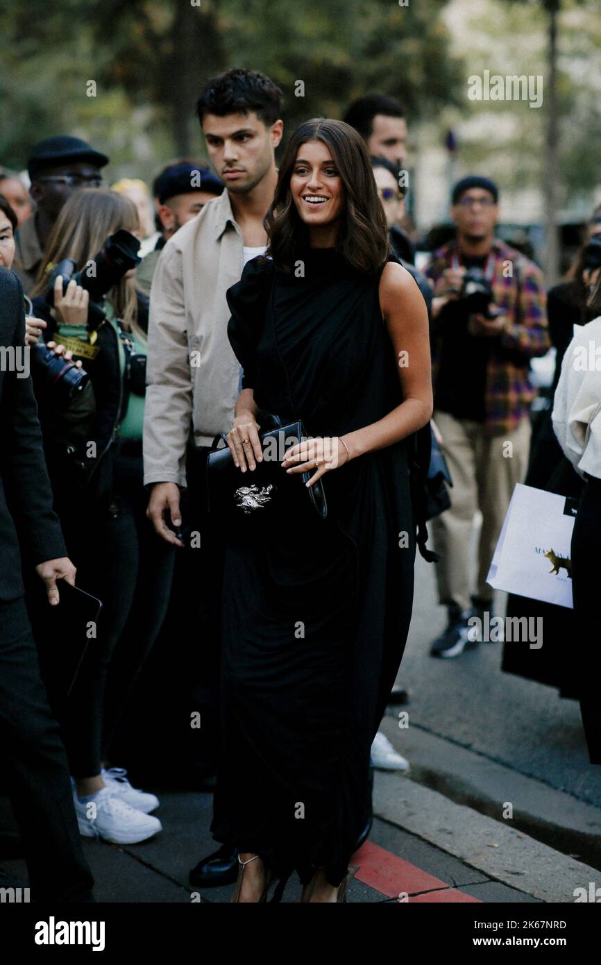 Street style, Anya Chalotra arriving at Acne Spring Summer 2023 show