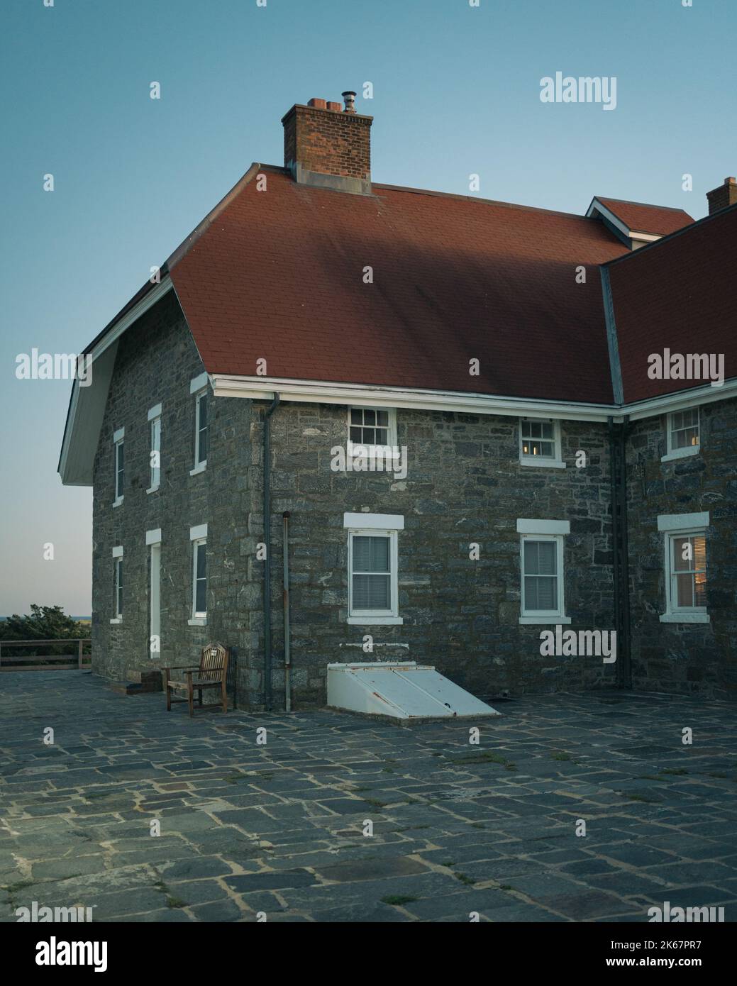Stone House attached to Fire Island Lighthouse, Fire Island, New York