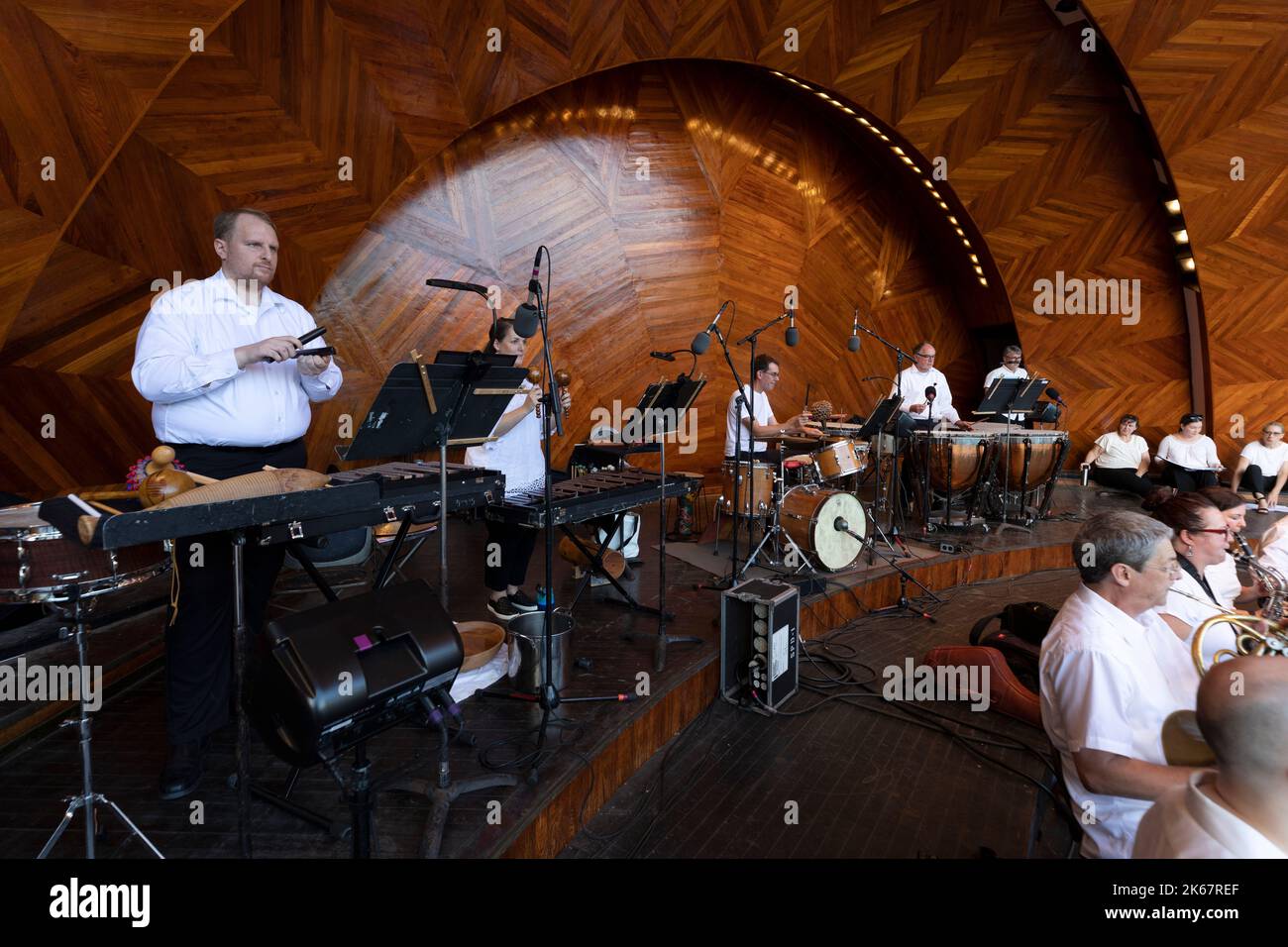 Boston Landmarks Orchestra summer outdoor concert at the Hatch Shell on