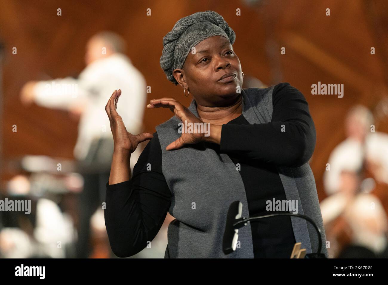 Sign language interpreter concert hires stock photography and images Alamy
