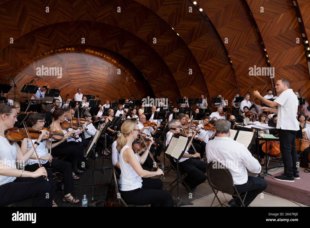 Boston Landmarks Orchestra summer outdoor concert at the Hatch Shell on