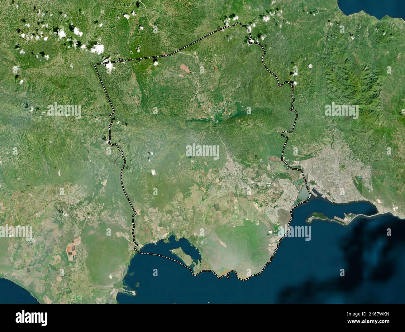 Saint Catherine, parish of Jamaica. High resolution satellite map Stock Photo Alamy