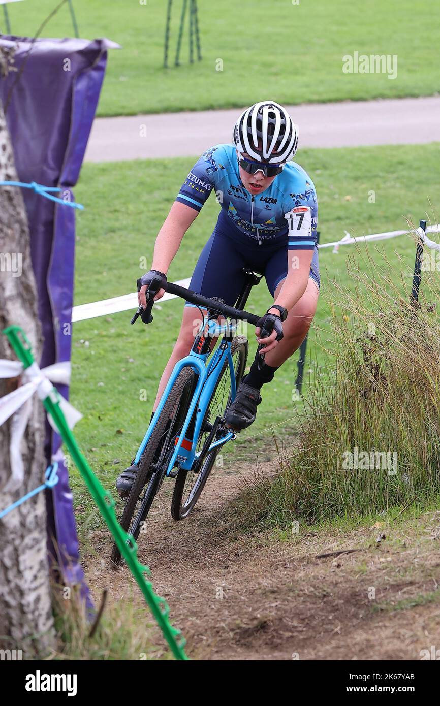 09.10.2022 Derby, England. Cyclocross. Lotta Mansfield (Montezuma's