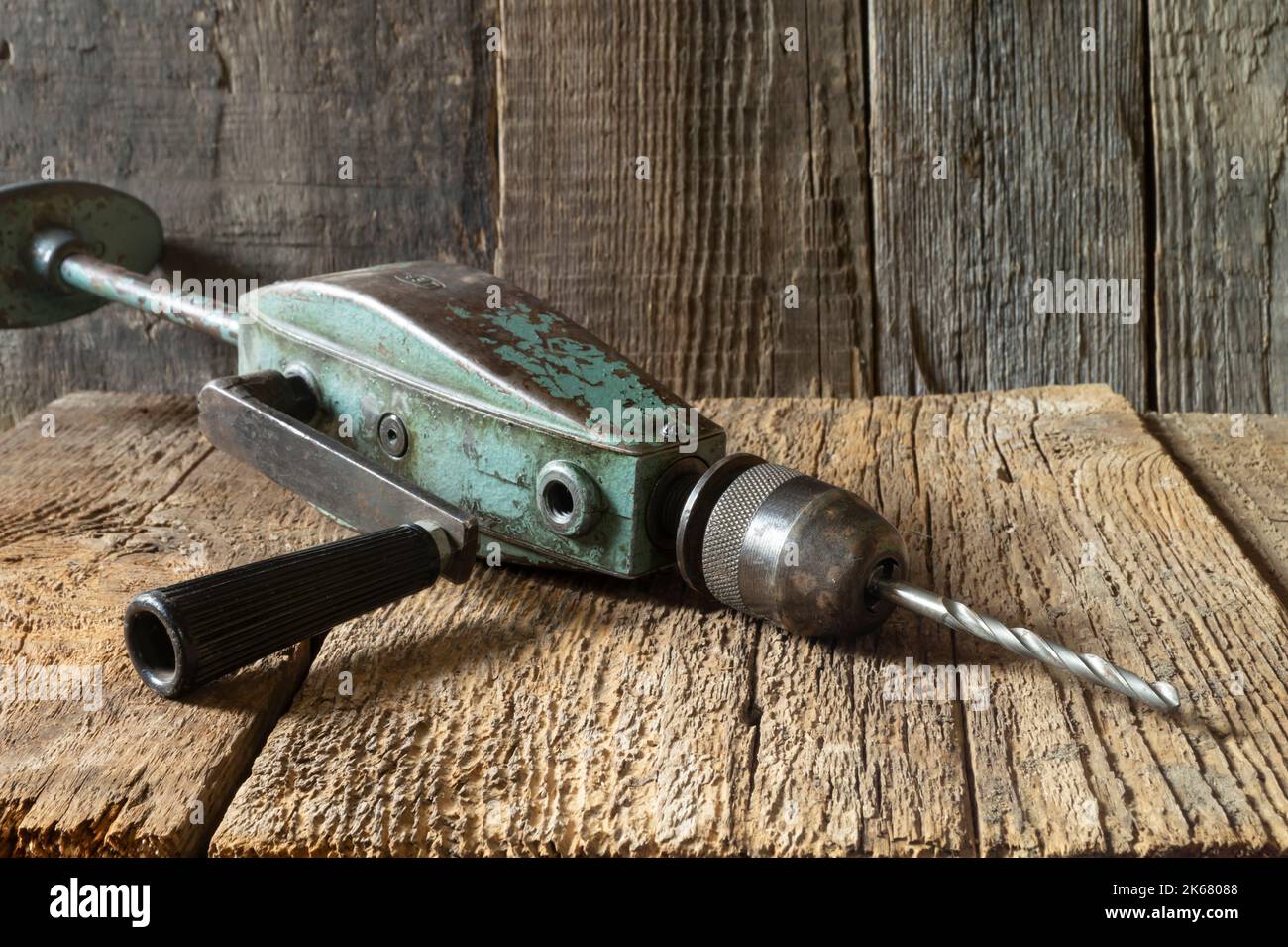 Old tool hand drilling machine hi-res stock photography and images - Alamy