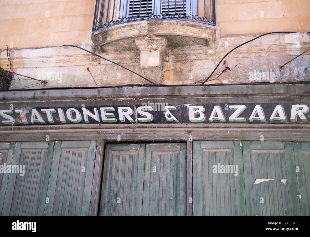 Traditional Store Front Valletta Malta Stock Photo Alamy