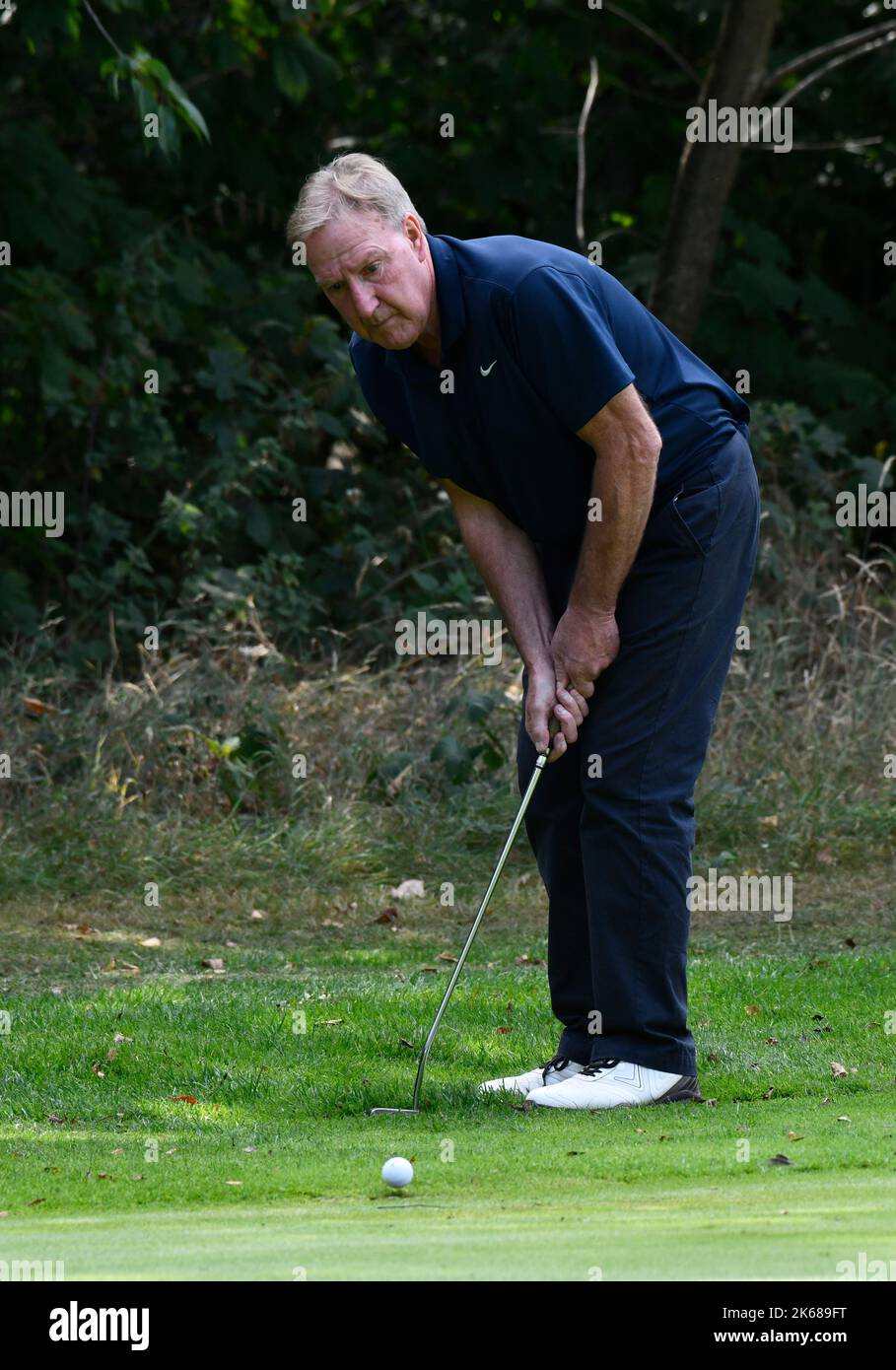 Former Wolverhampton Wanderers and Manchester City footballer Steve Daley on golf day. Wolves Former Players Association golf day at Oxley Park Golf C Stock Photo