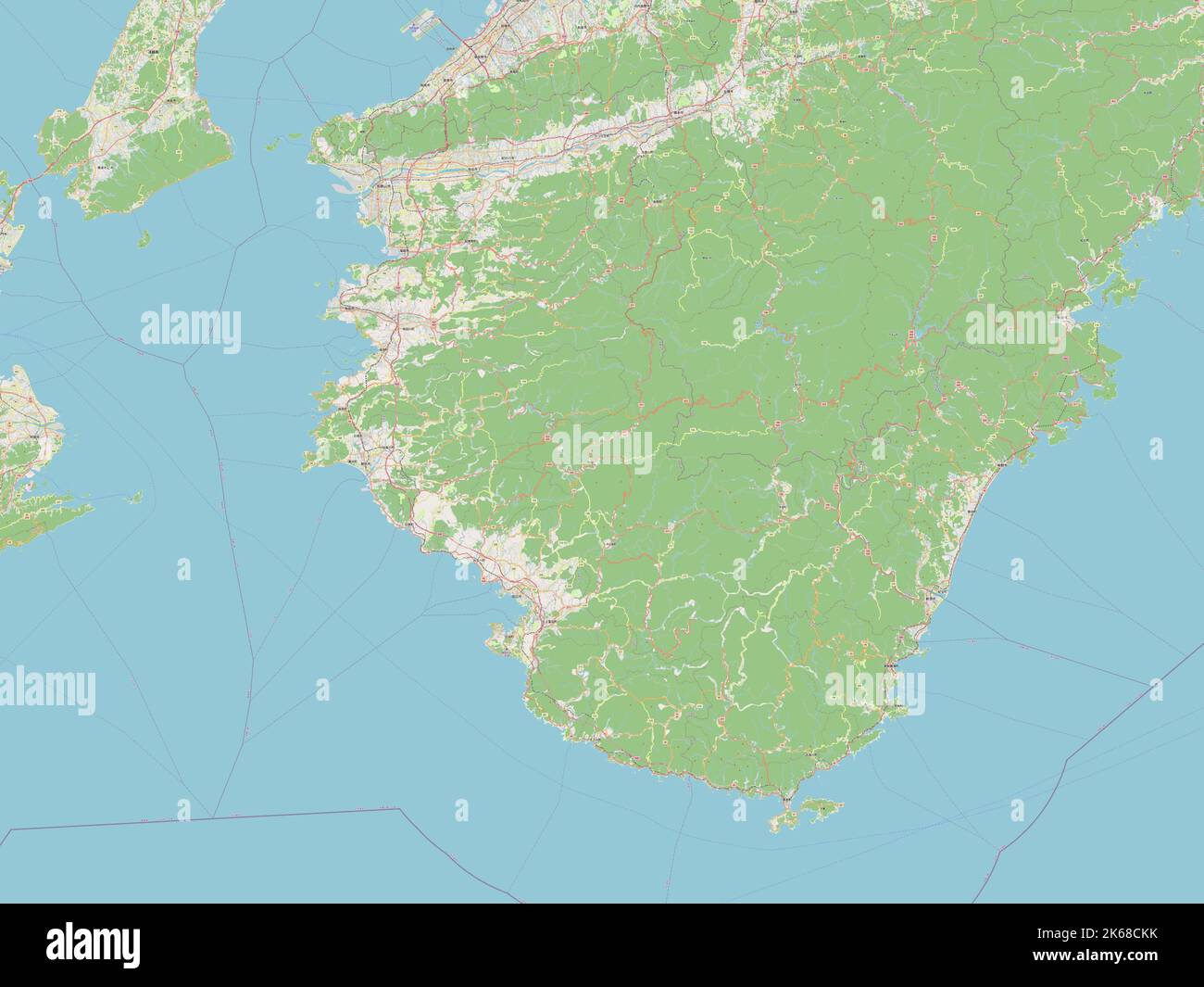 Wakayama, prefecture of Japan. Open Street Map Stock Photo Alamy