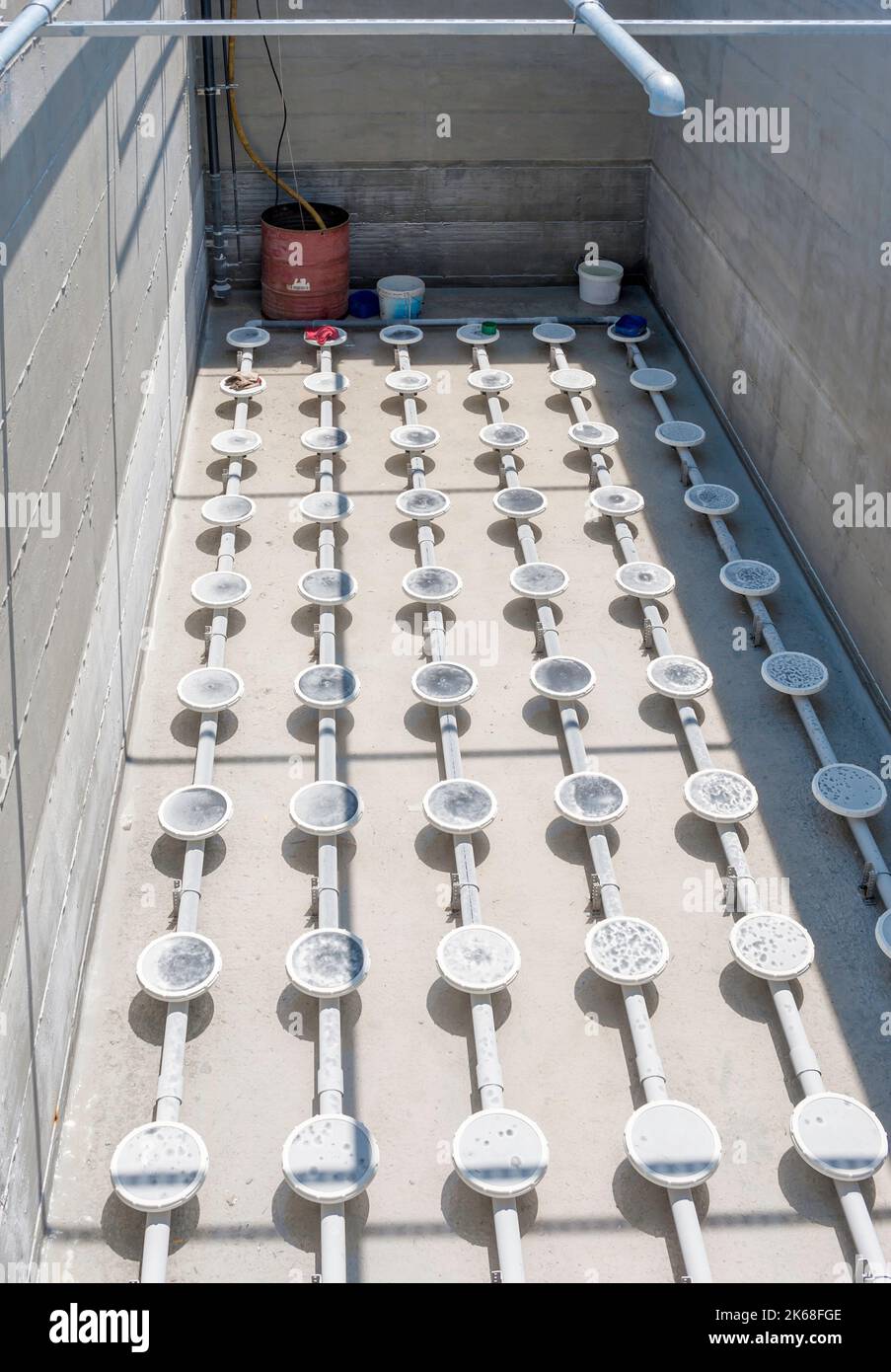 air diffuser undertaking wastewater treatment Stock Photo Alamy