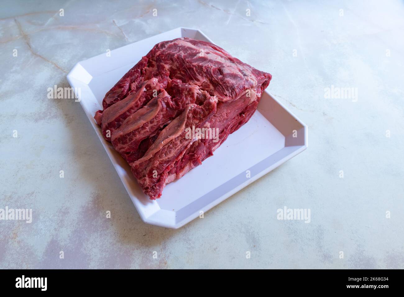 Butcher's pieces: traditional entrecote beef Stock Photo