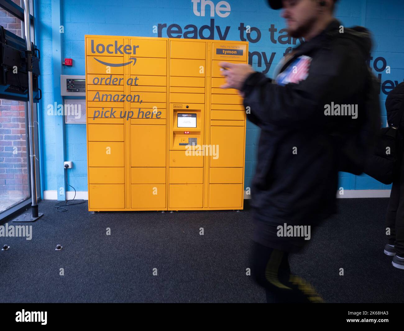 Amazon locker london united kingdom stock photo alamy