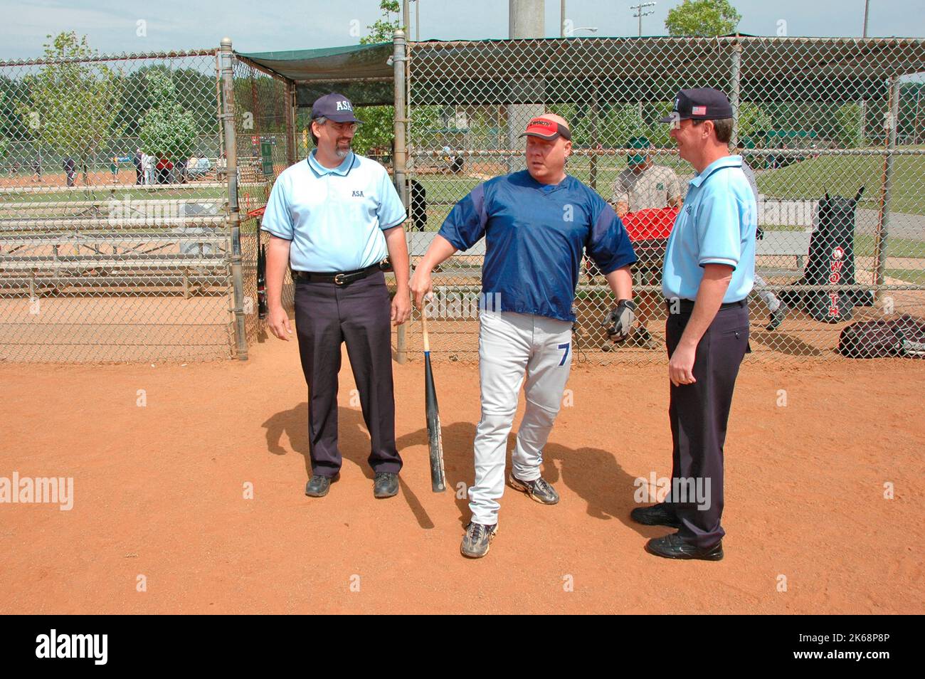 softball umpires for ASA in the US during games and in preganme