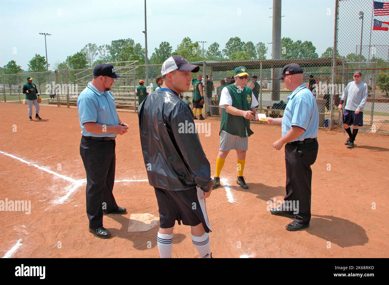 softball umpires for ASA in the US during games and in preganme