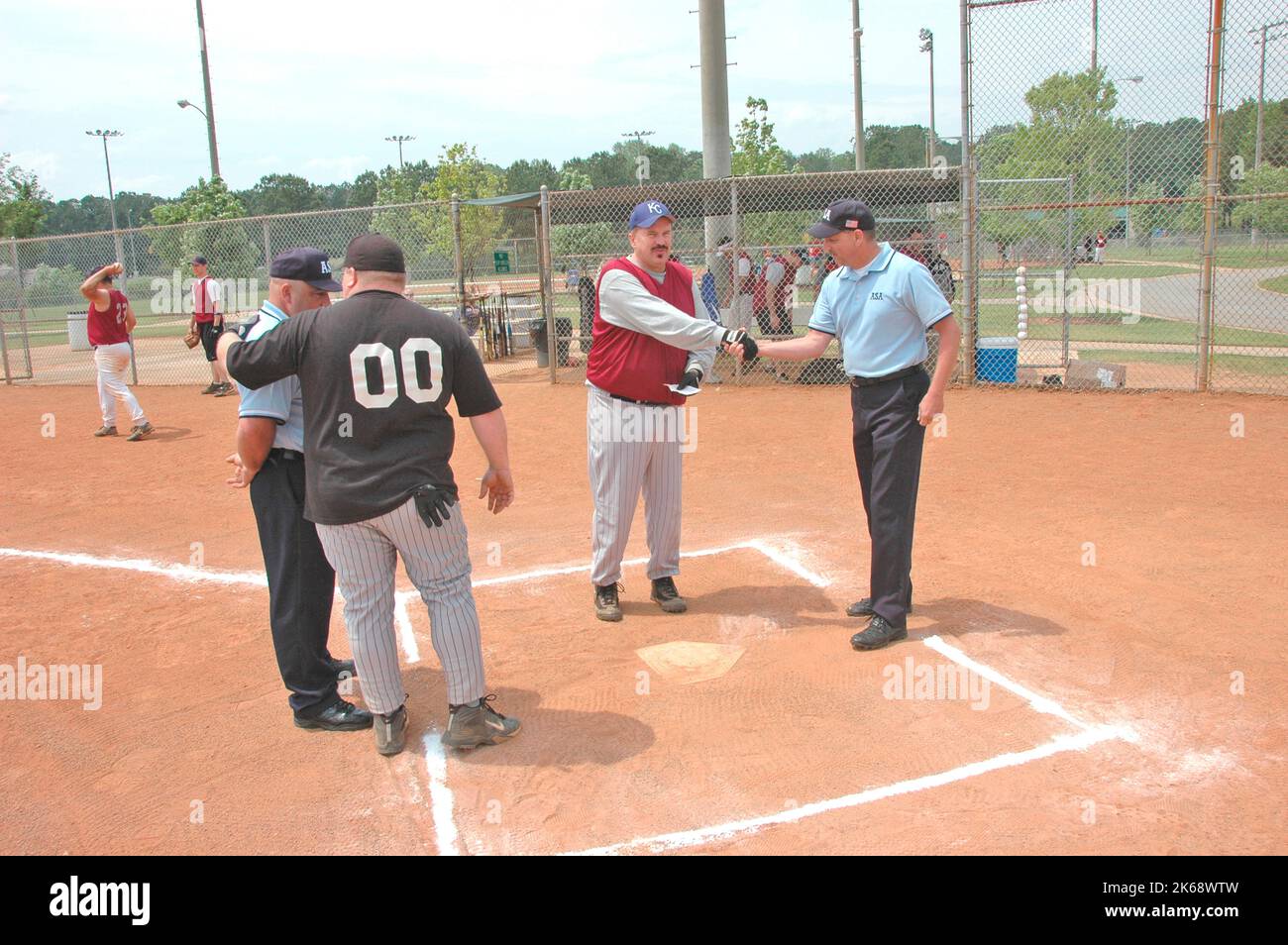 softball umpires for ASA in the US during games and in preganme