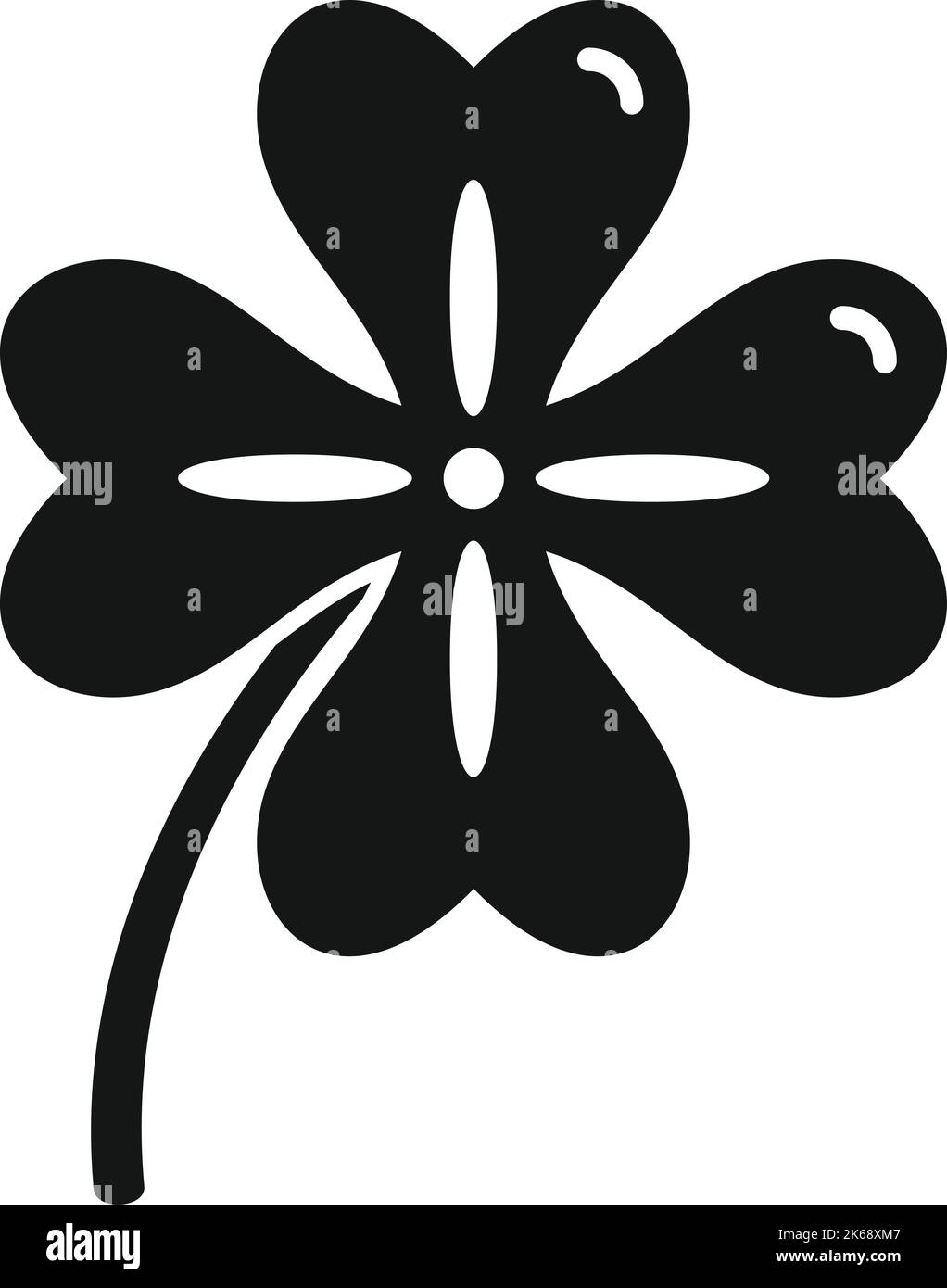 Clover contour icon simple vector. Four leaf. Lucky day Stock Vector Image & Art Alamy