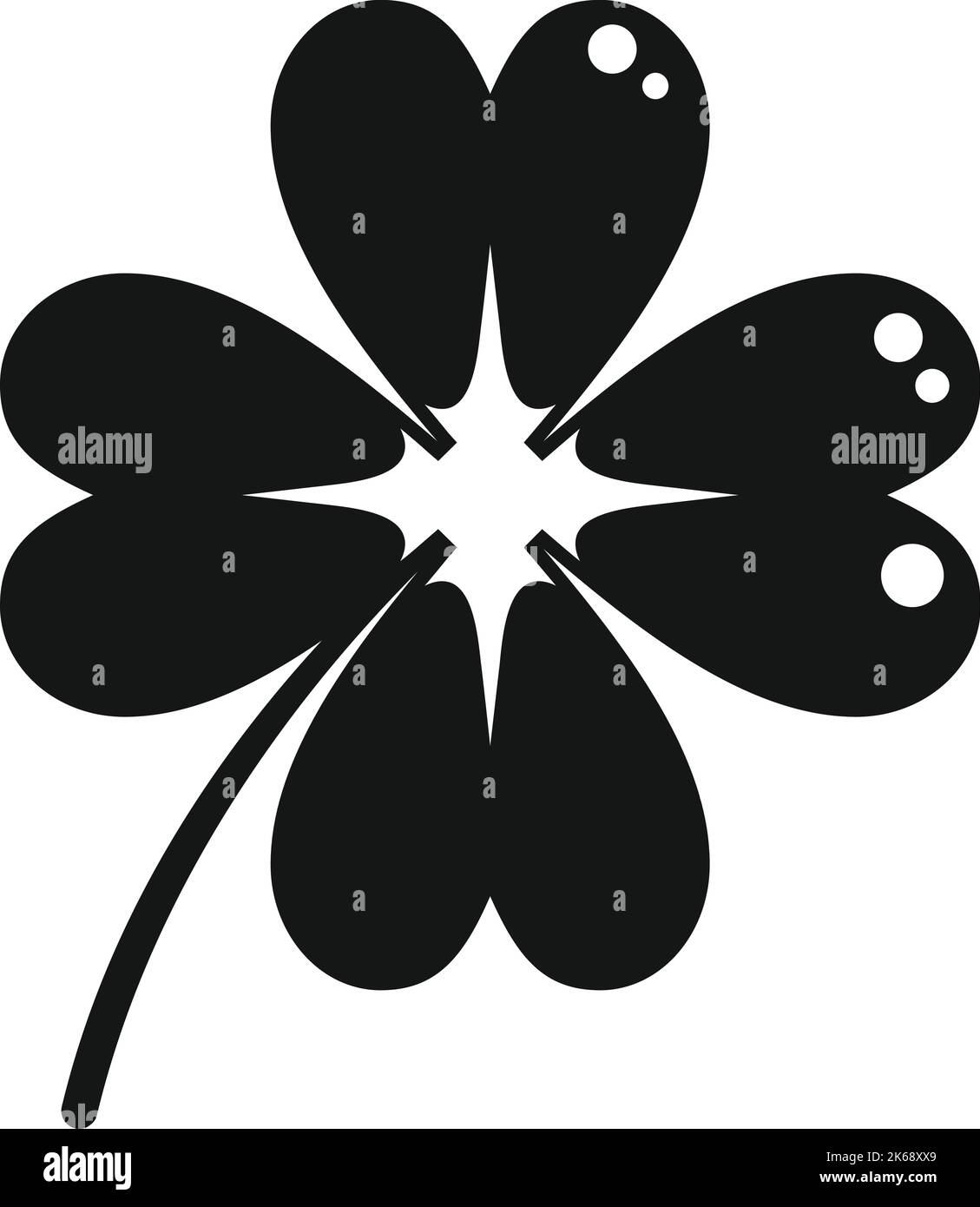 Clover three shape Black and White Stock Photos & Images - Alamy
