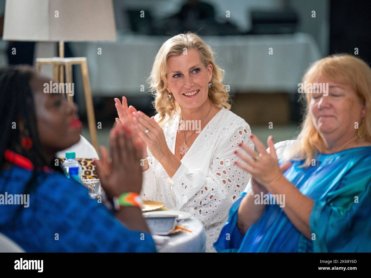 The Countess of Wessex during a reception to celebrate the success of the Trachoma Elimination Programme, held at the Sunbird Waterfront Hotel, in Salima, during a visit to Malawi. Picture date: Wednesday October 12, 2022. Stock Photo