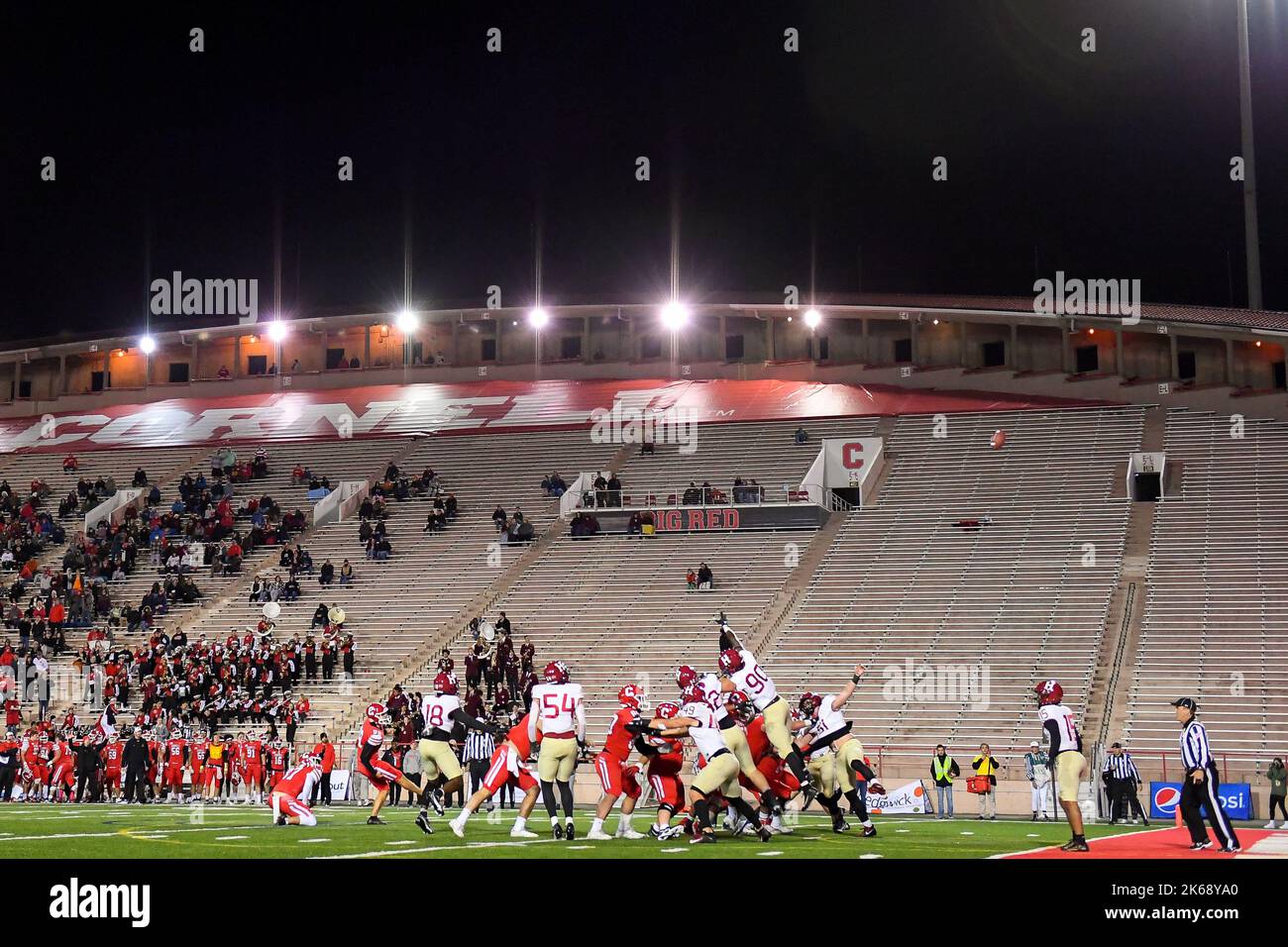 October 7, 2022 Cornell Big Red place kicker Jackson Kennedy (98