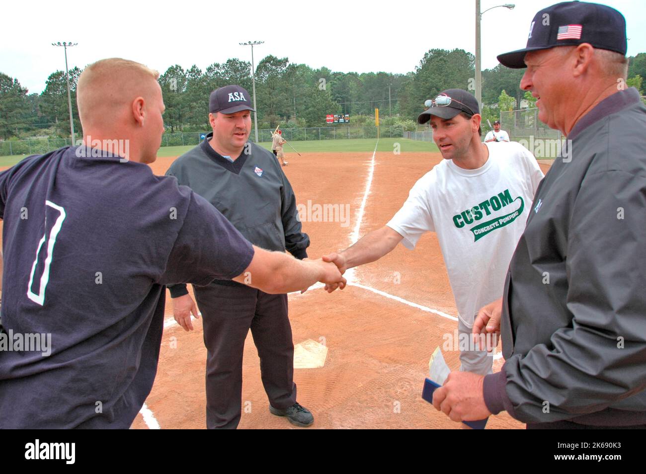 softball umpires school for ASA in the US during games and in pregame