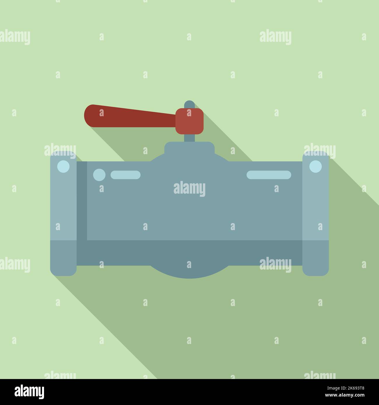 Industrial pipe tap icon flat vector. Drain system. Oil pressure Stock ...