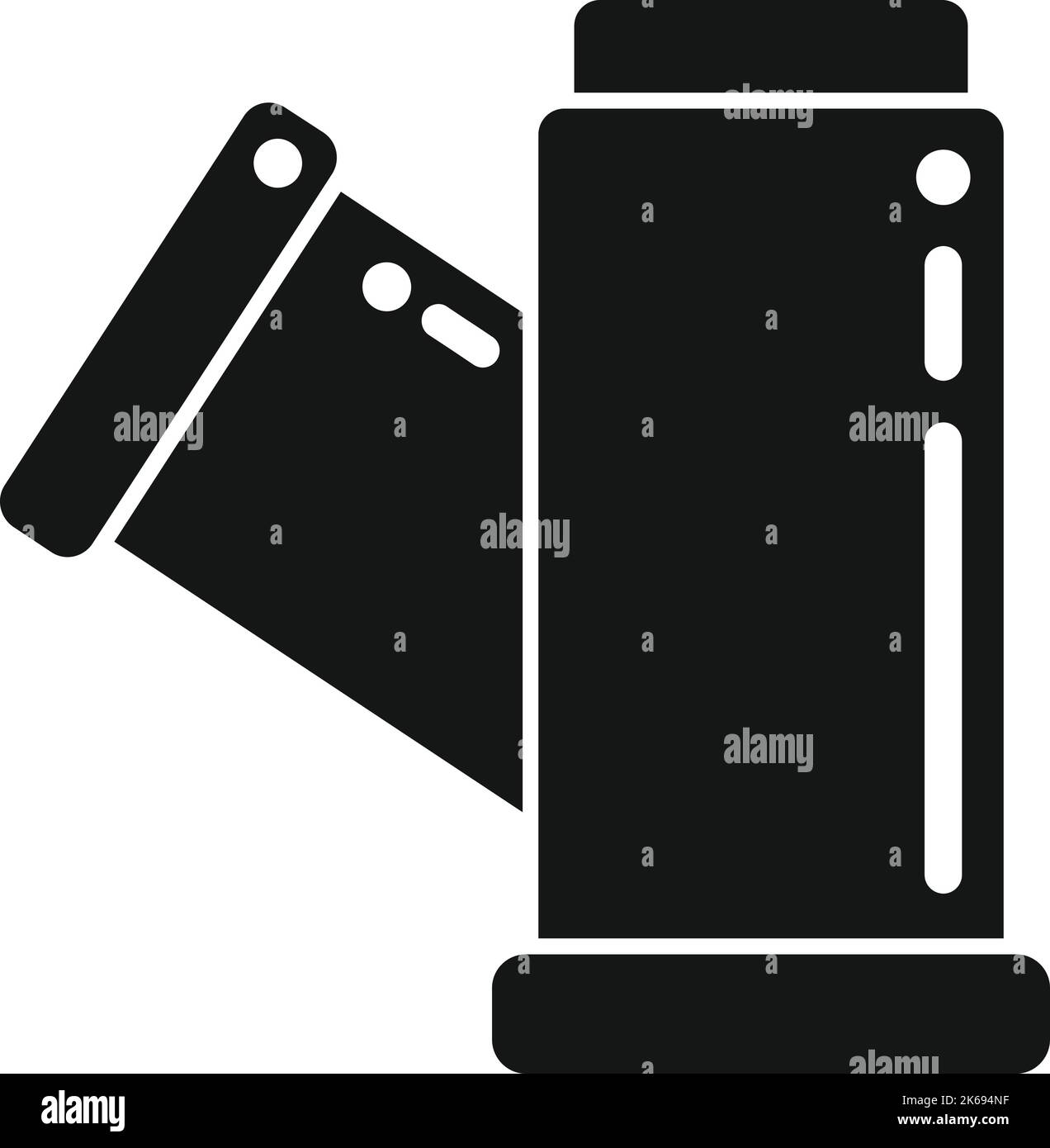 Black pvc plastic drain pipe Stock Vector Images - Alamy