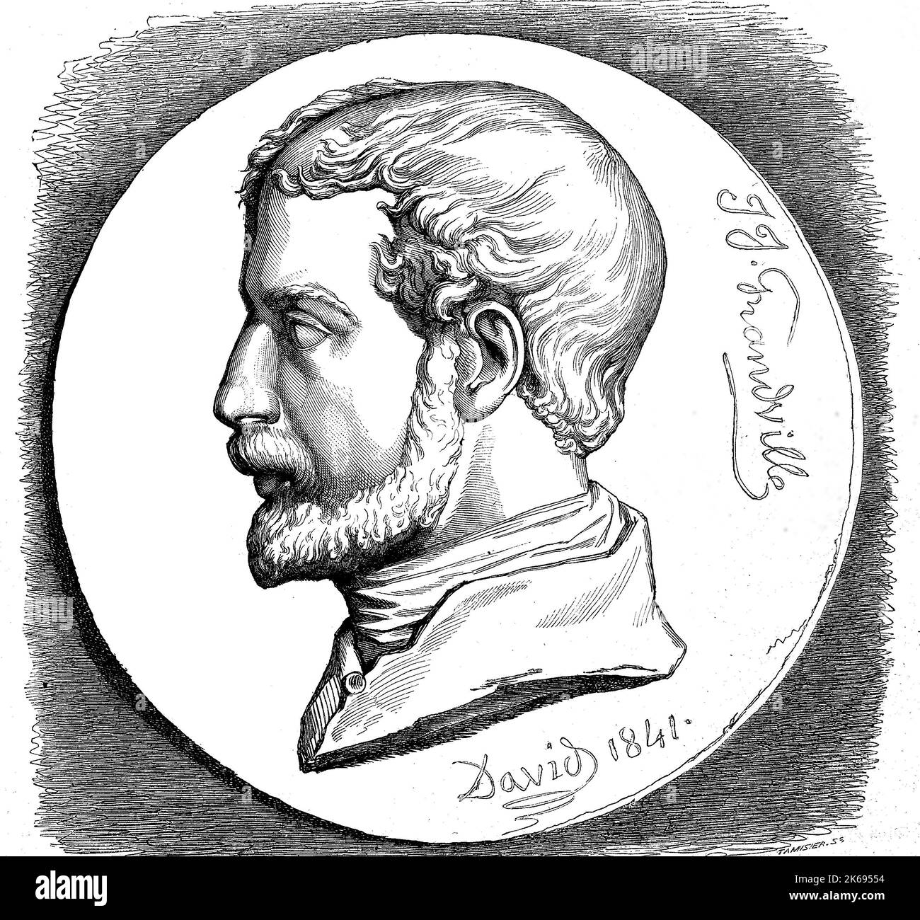 Digital improved reproduction, Jean Ignace Isidore Gérardborn 1803 ...