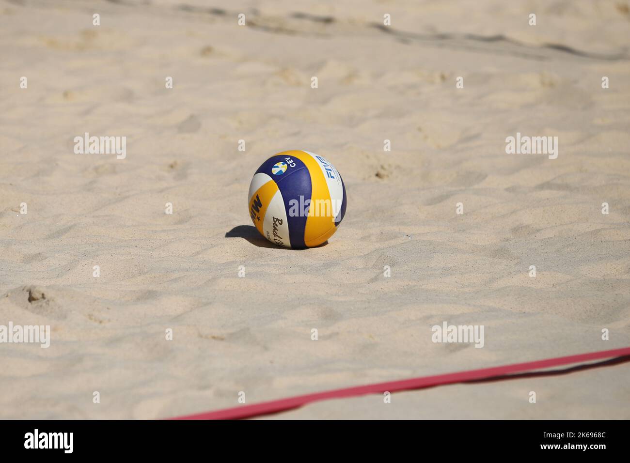 IZMIR, TURKEY - JULY 09, 2021: Mikasa VLS300 is official ball of CEV ...