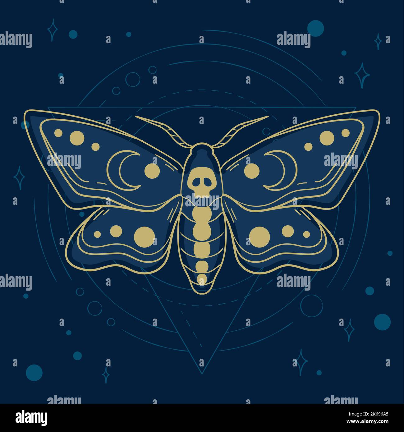 Butterfly with astrology symbols Vector Stock Vector Image & Art Alamy
