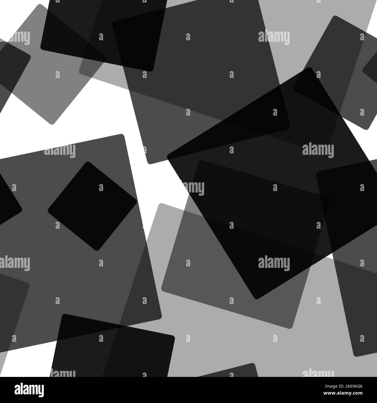 Overlapping random squares abstract Black and White Stock Photos ...