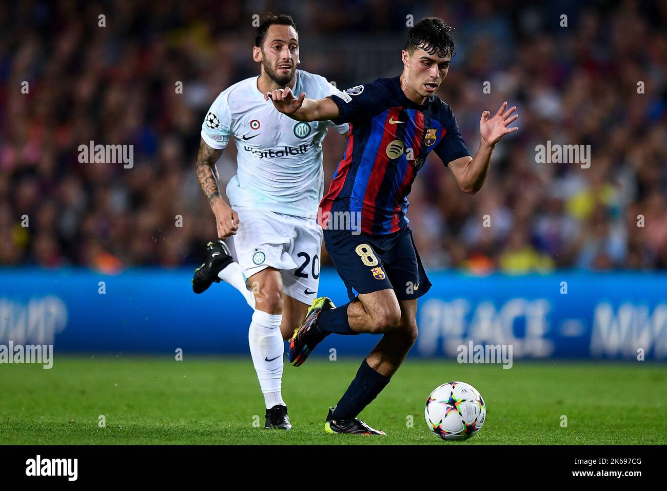 Zarko Tomasevic of FC Tobol challenges Samy Mmaee of Ferencvarosi TC  News Photo - Getty Images