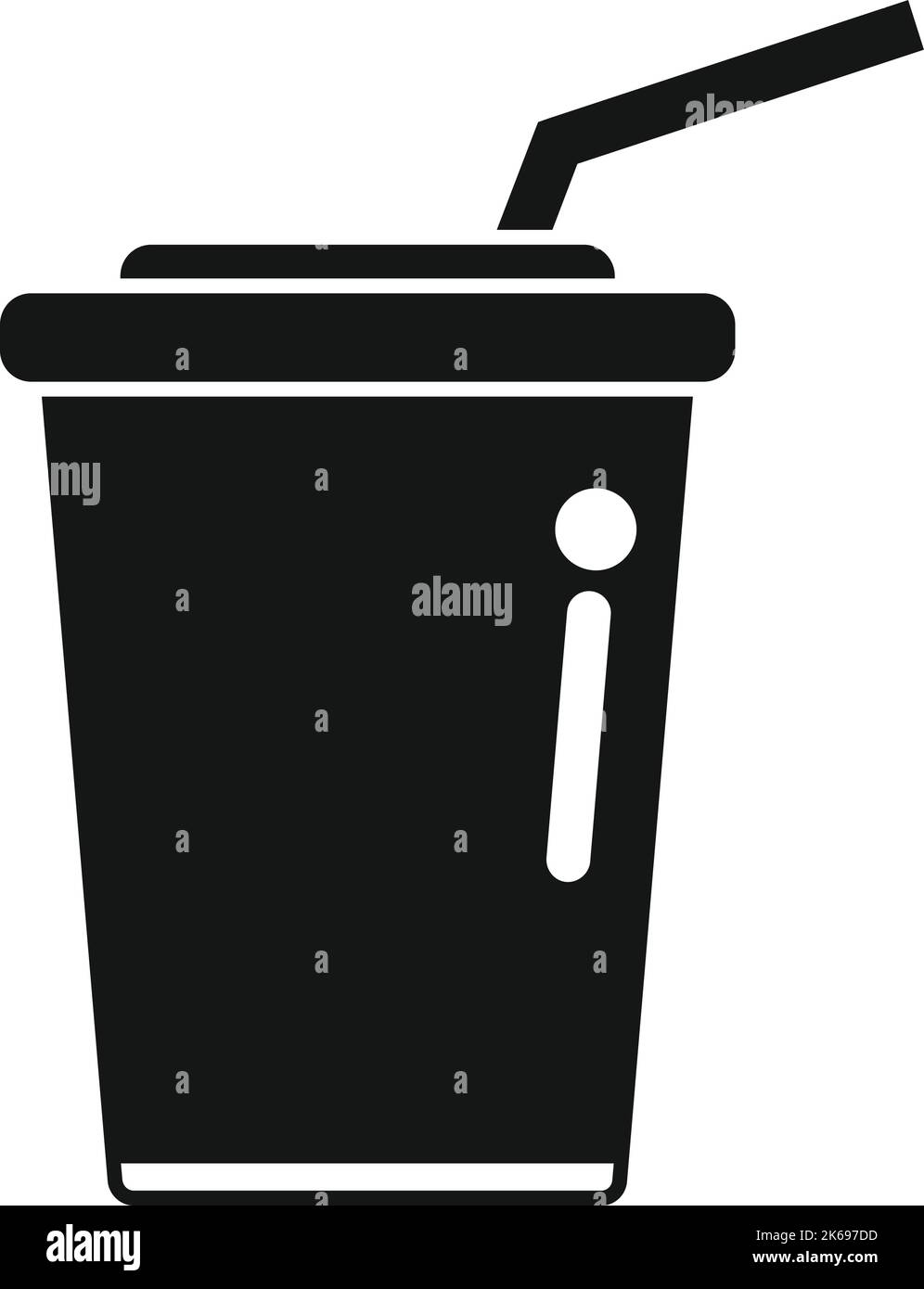 Plastic cup trash icon simple vector. Recycle waste. Reuse container ...