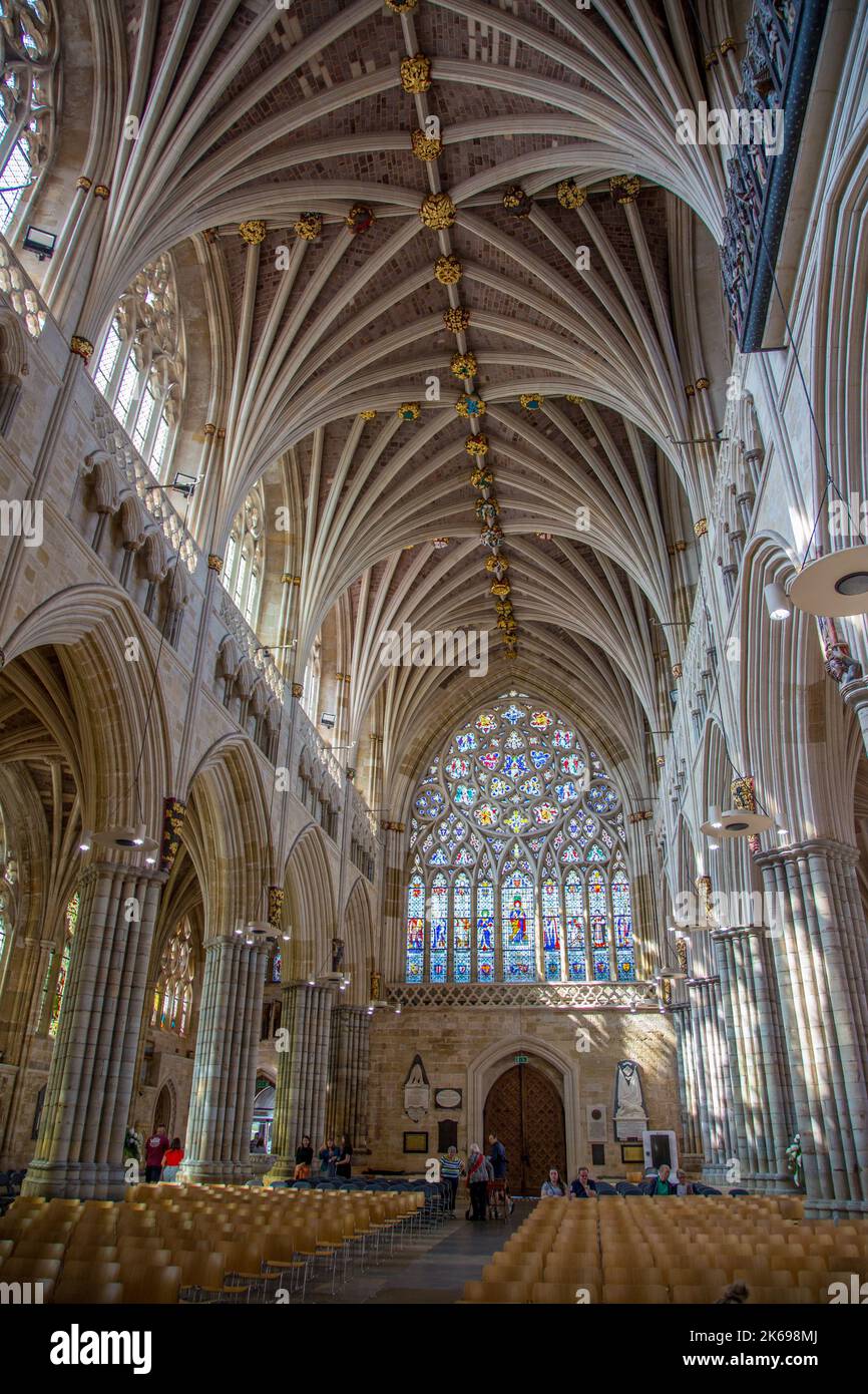 Exeter Cathedral, Exeter, Devon Stock Photo