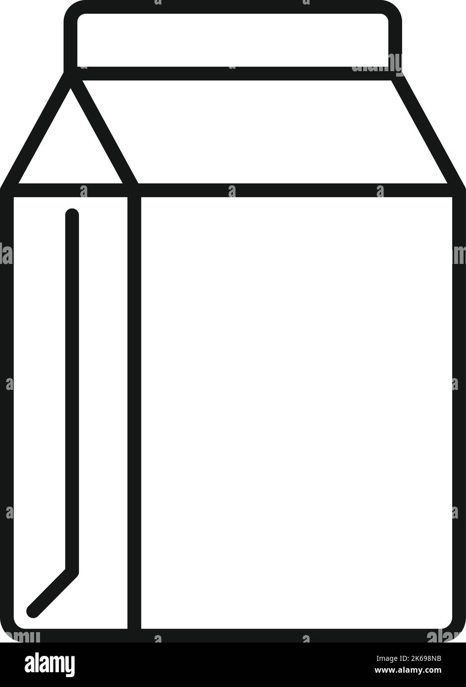 Paper pack waste icon outline vector. Trash recycle. Reuse container ...