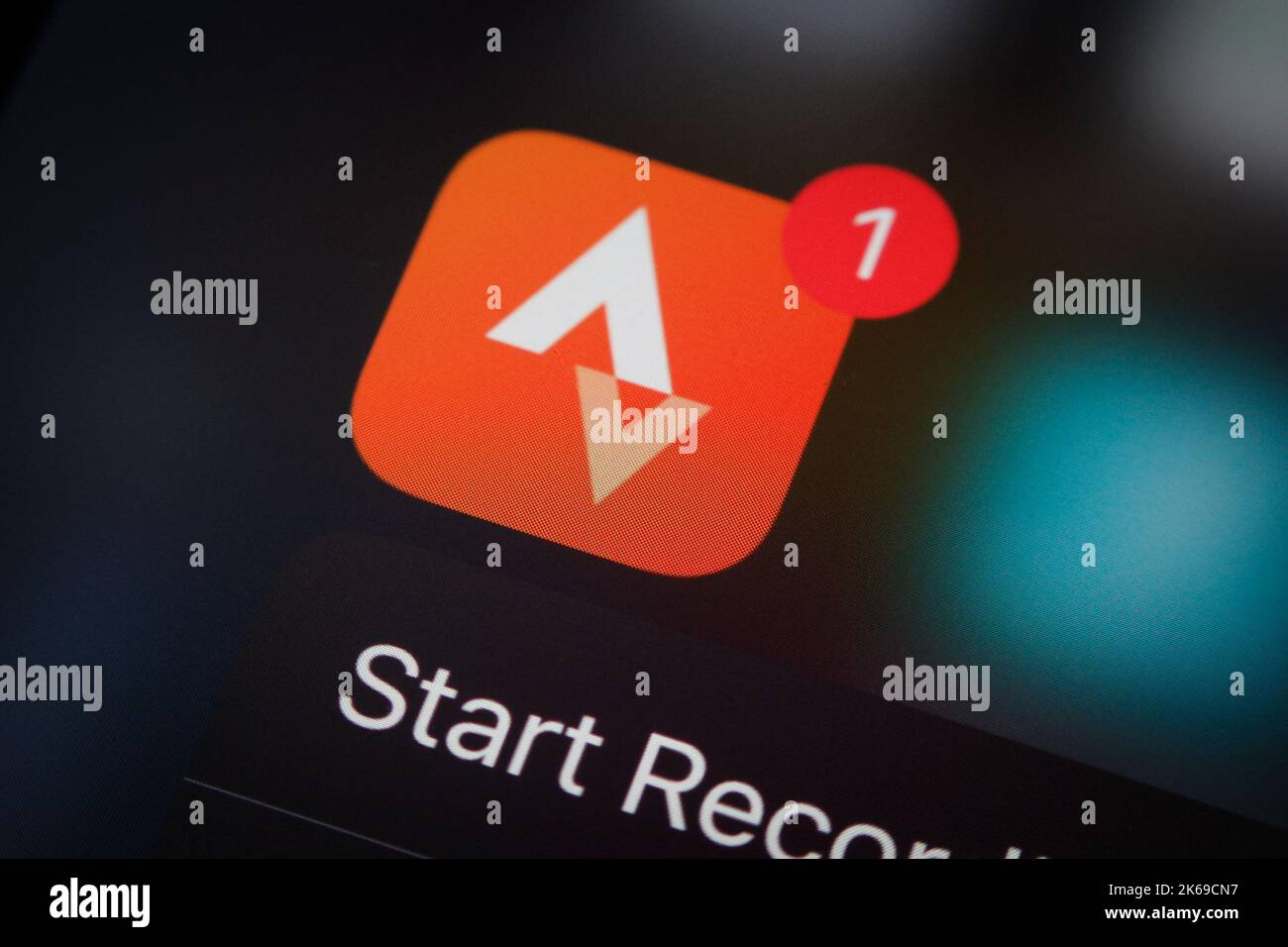 The Strava fitness tracking app is seen on an iPhone mobile device in