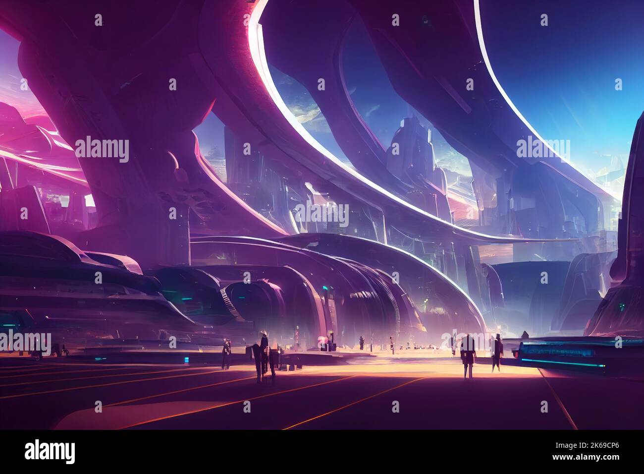 fantasy future city