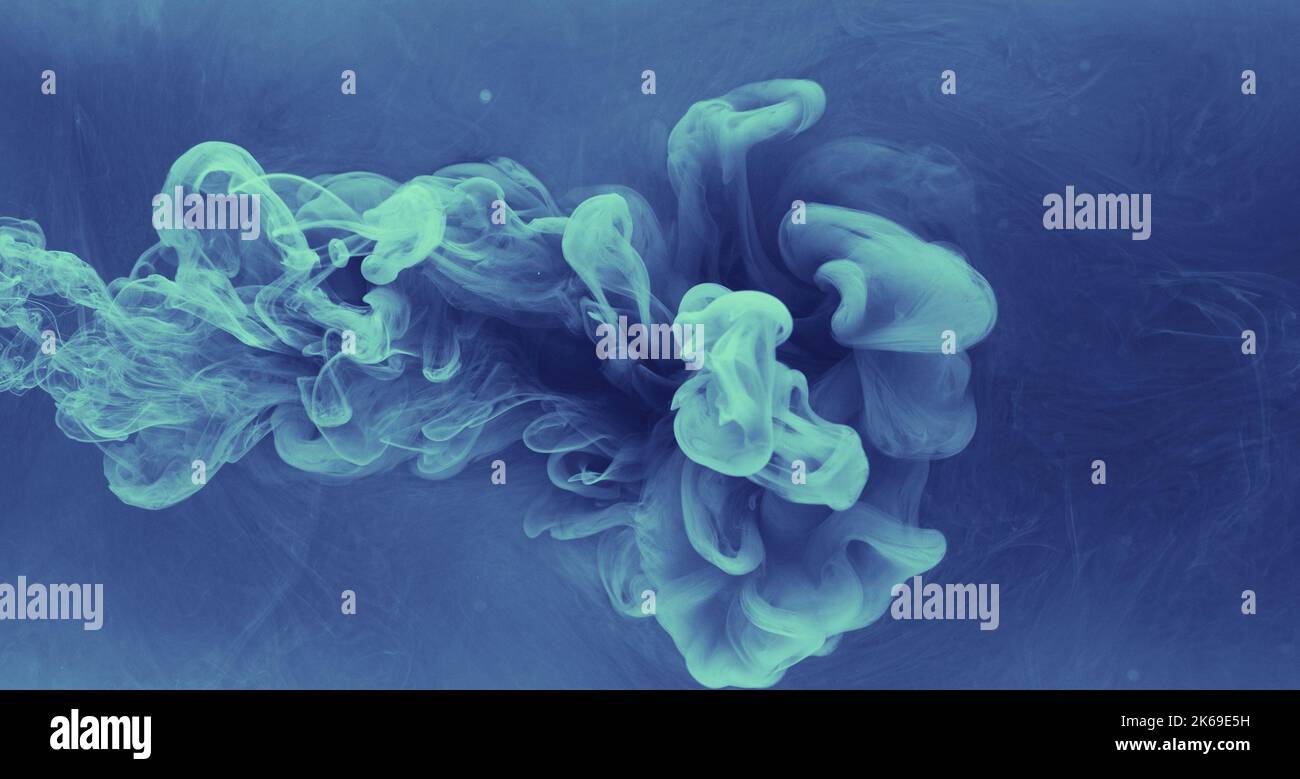 ink water drop color smoke cloud blue paint vapor Stock Photo Alamy