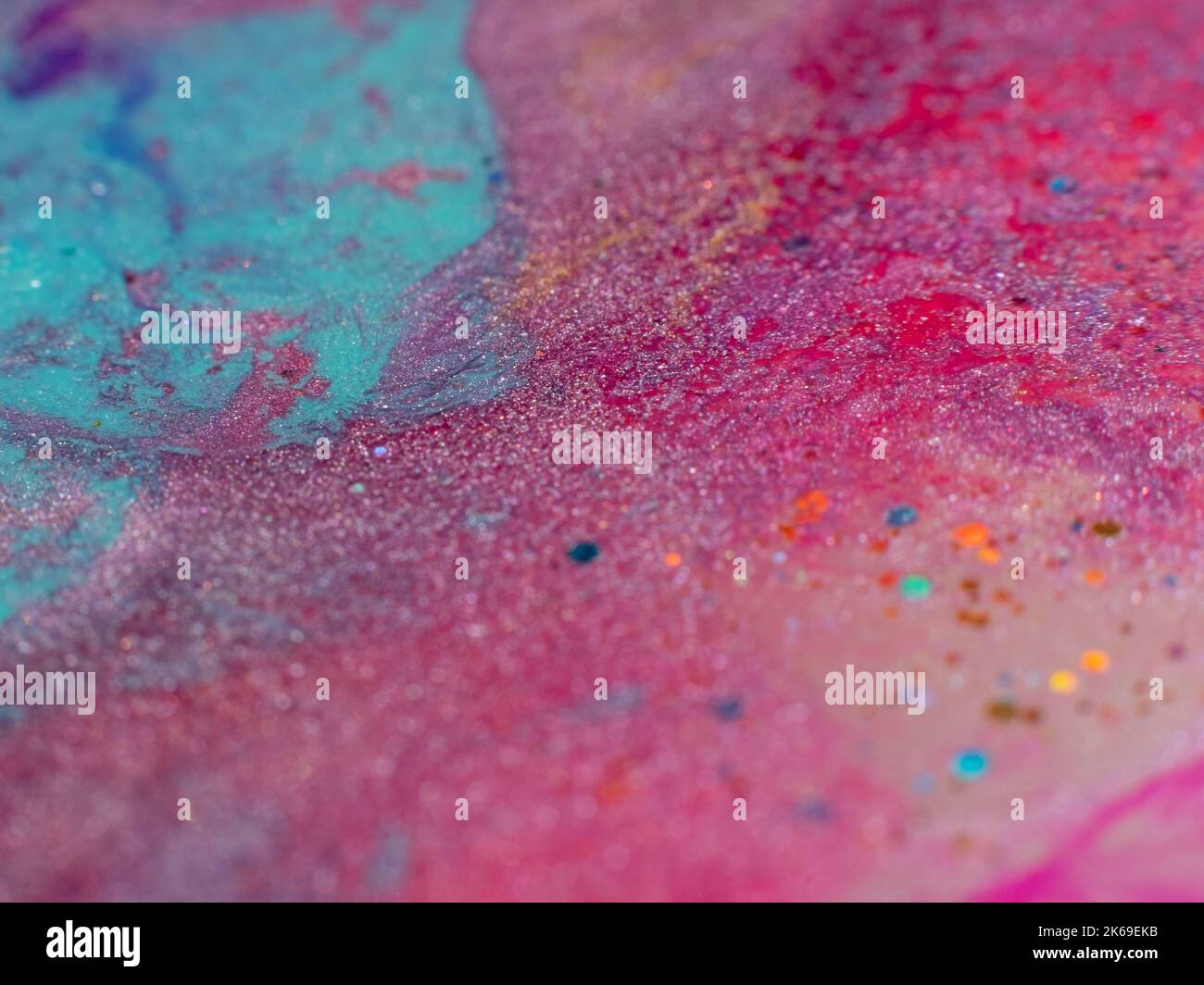 mixing colors fluid magic creative paint blend Stock Photo Alamy
