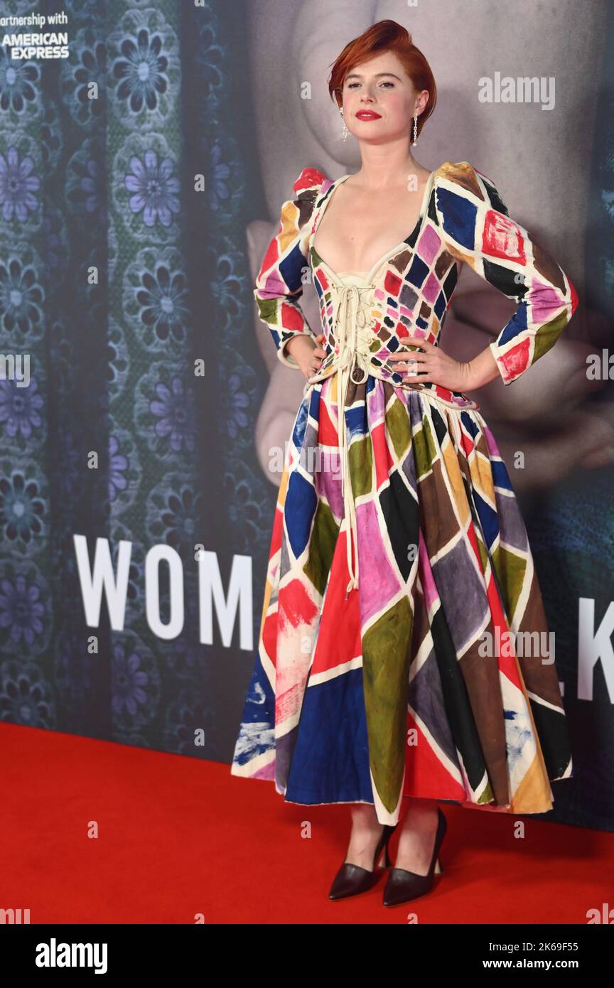 London, UK. 12th Oct, 2022. Jessie Buckley arrive at the Women Talking - UK Premiere - BFI London Film Festival on 12 October 2022, England, London, UK. Credit: See Li/Picture Capital/Alamy Live News Stock Photo