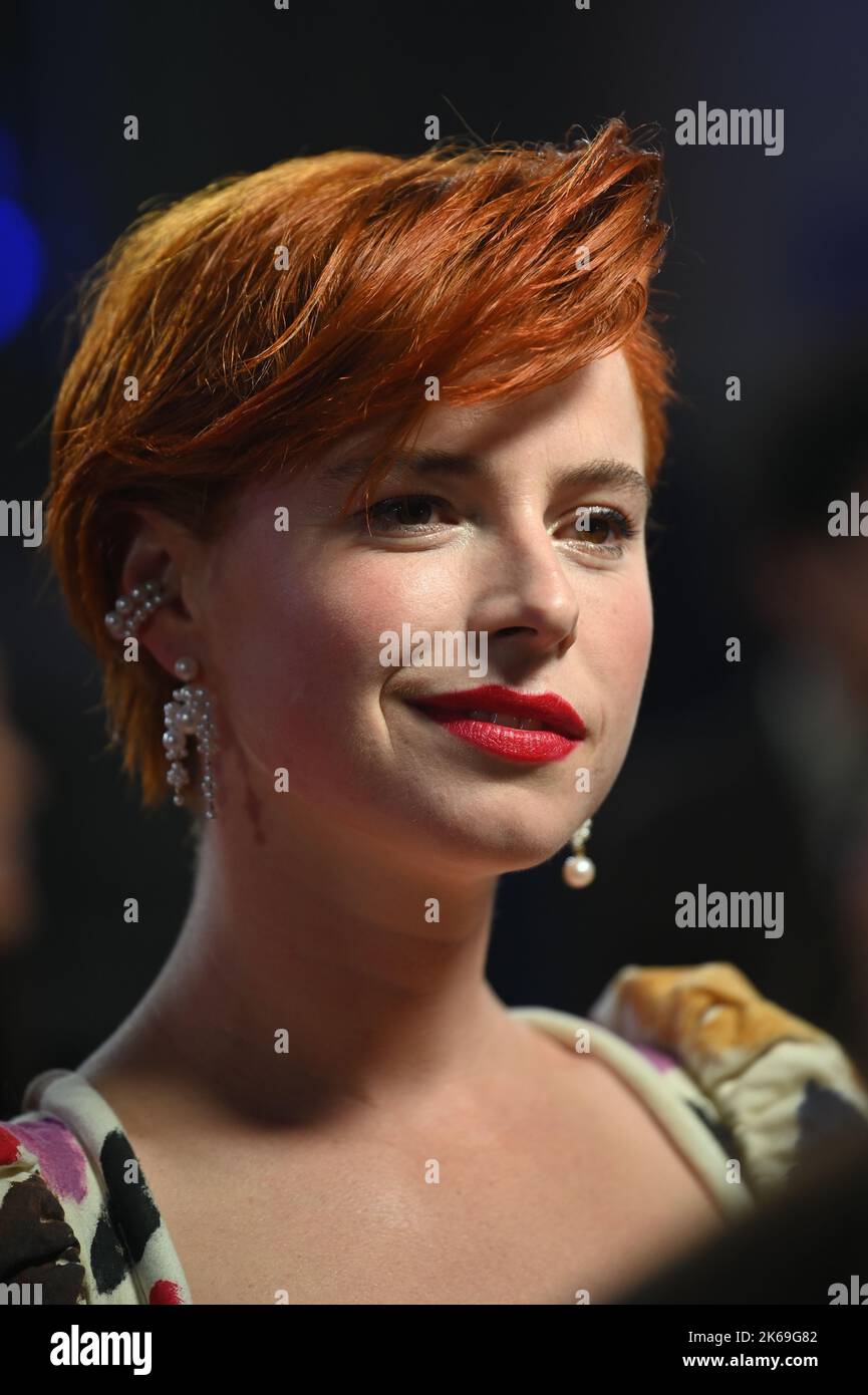 London, UK. 12th Oct, 2022. Jessie Buckley arrive at the Women Talking - UK Premiere - BFI London Film Festival on 12 October 2022, England, London, UK. Credit: See Li/Picture Capital/Alamy Live News Stock Photo
