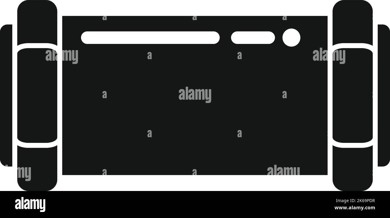 Pump pipe icon simple vector. Steel system. Industrial flange Stock Vector