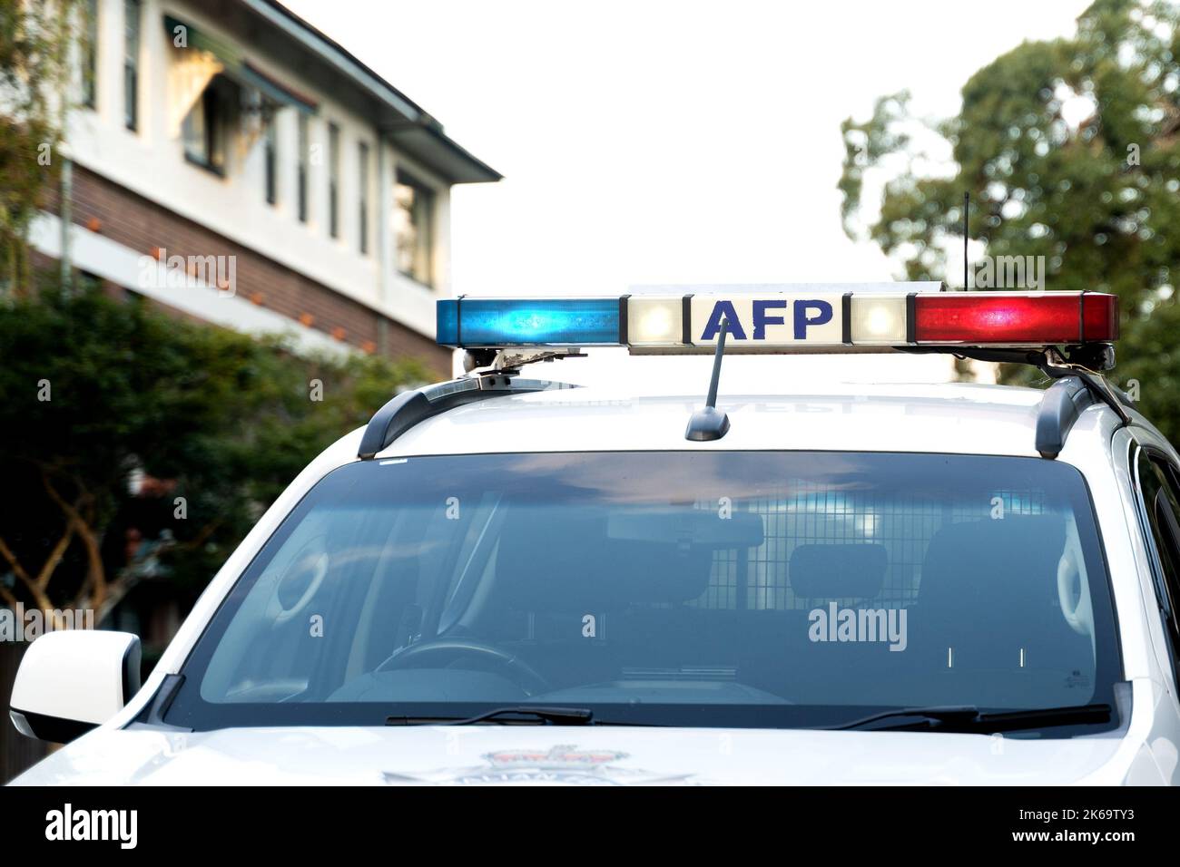 Australian Federal Police Vehicle Stock Photo
