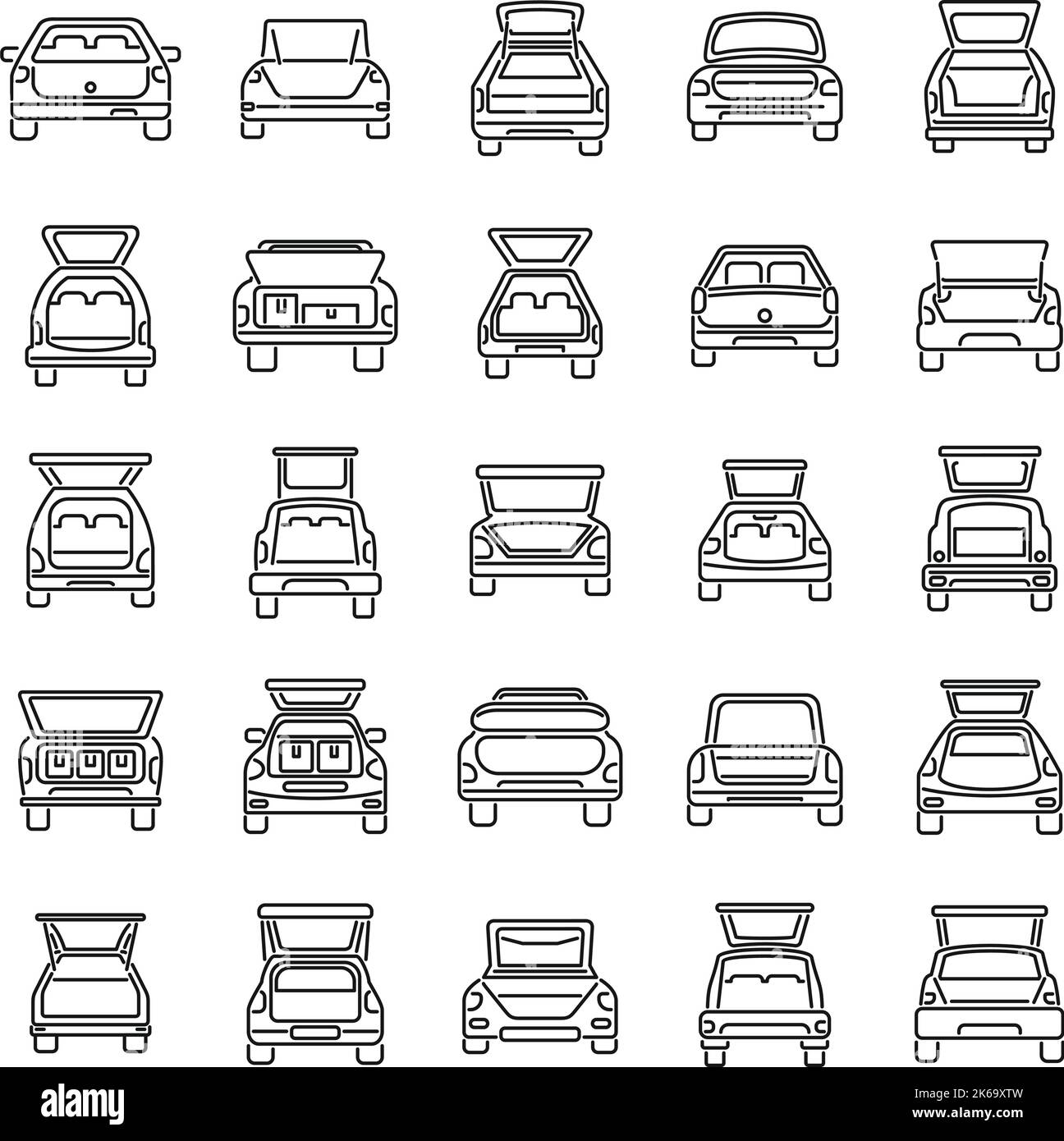 Car automatic luggage door hi-res stock photography and images - Alamy