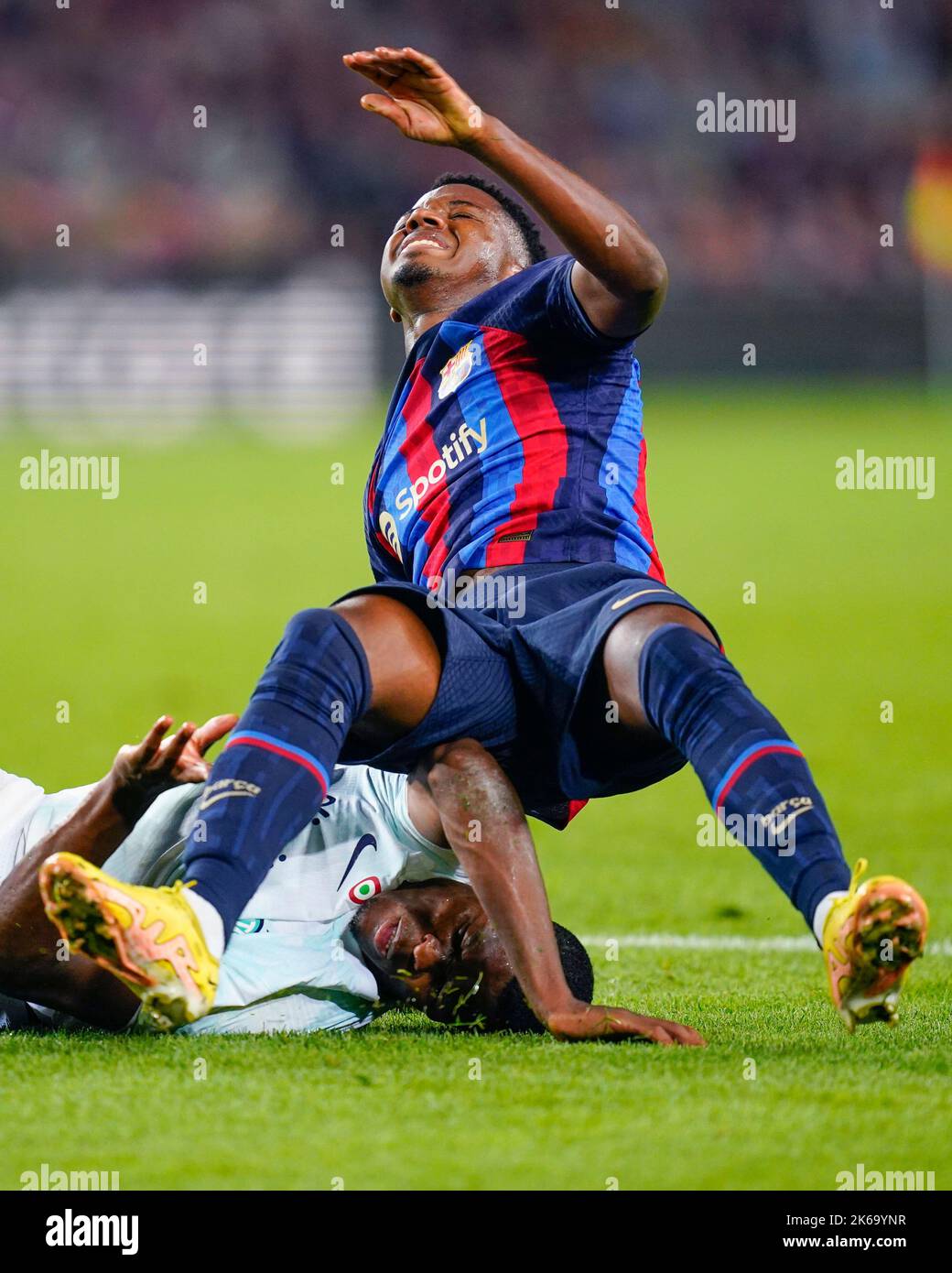 Ansu Fati Of Fc Barcelona During The Uefa Champions League Match Group