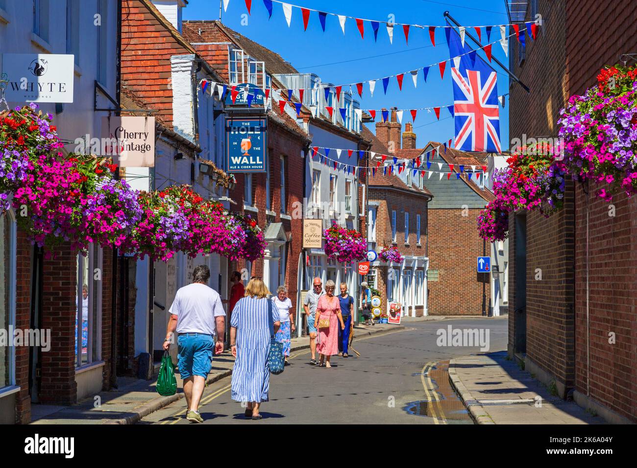 St. Martin's Street, Chichester City, West Sussex, England, United