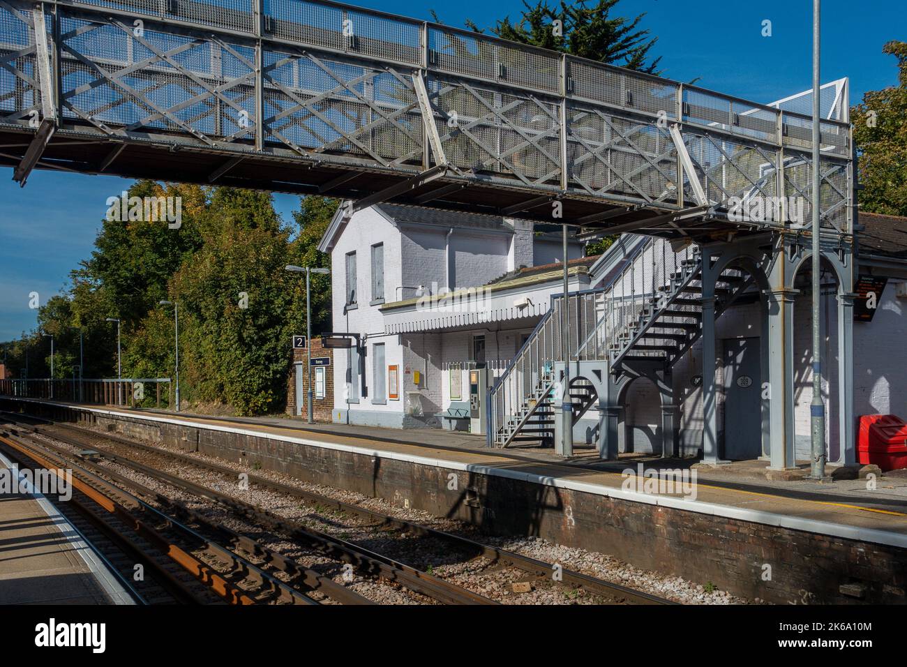 Kearsney Railway Station,London to Dover Line,Southeastern,Kearsney,Dover,Kent,England Stock Photo