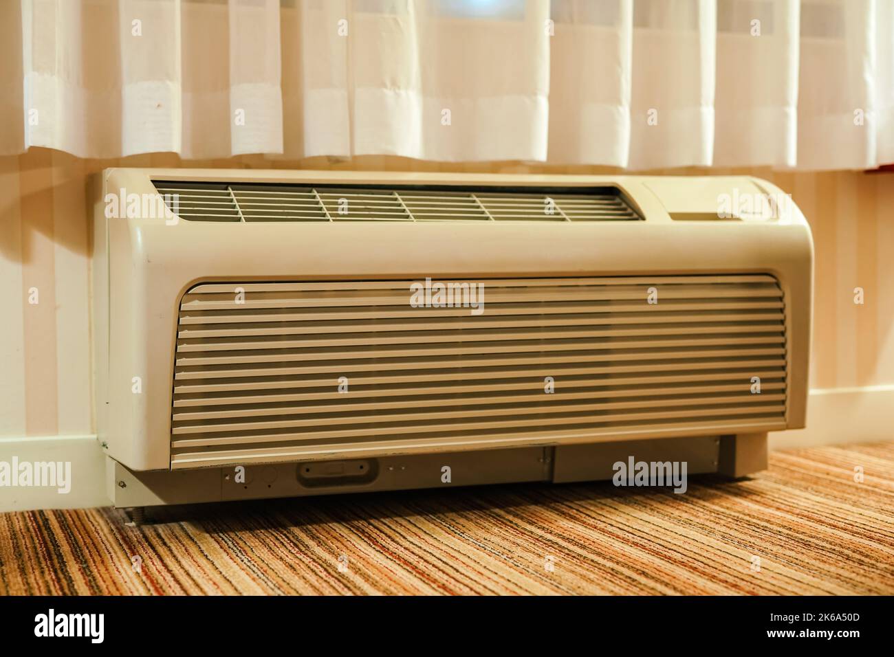 vintage air conditioning unit inside a hotel room Stock Photo - Alamy