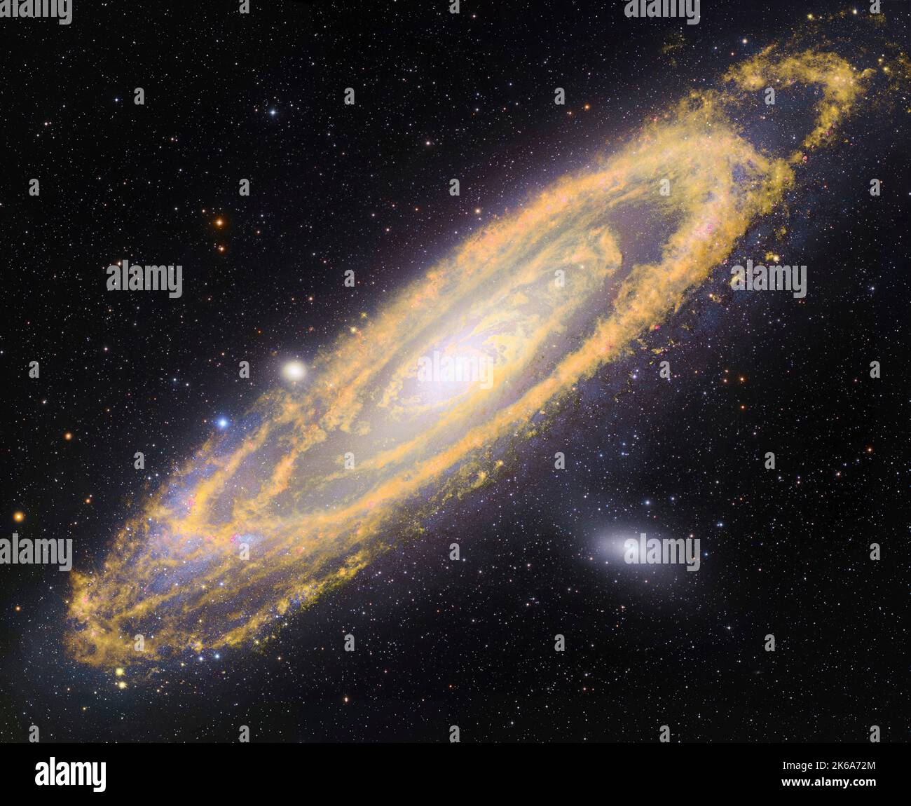 Visible Light Infrared Composite Of Messier 31 The Andromeda Galaxy 