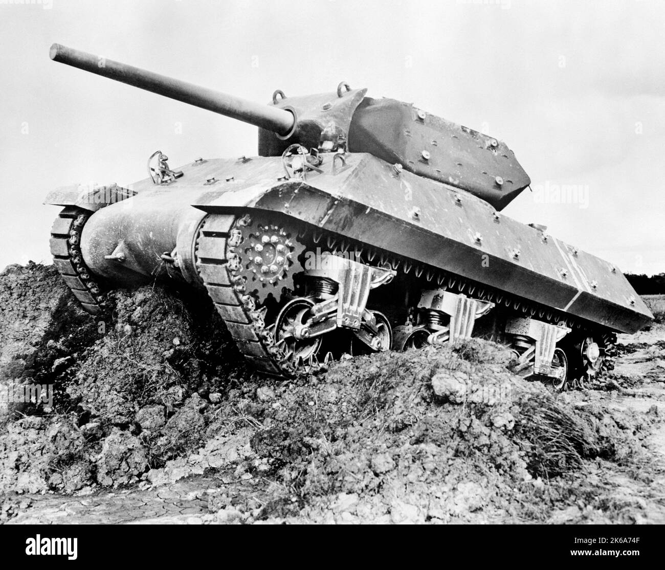 An M10 tank destroyer used by the U.S. Army during World War II Stock