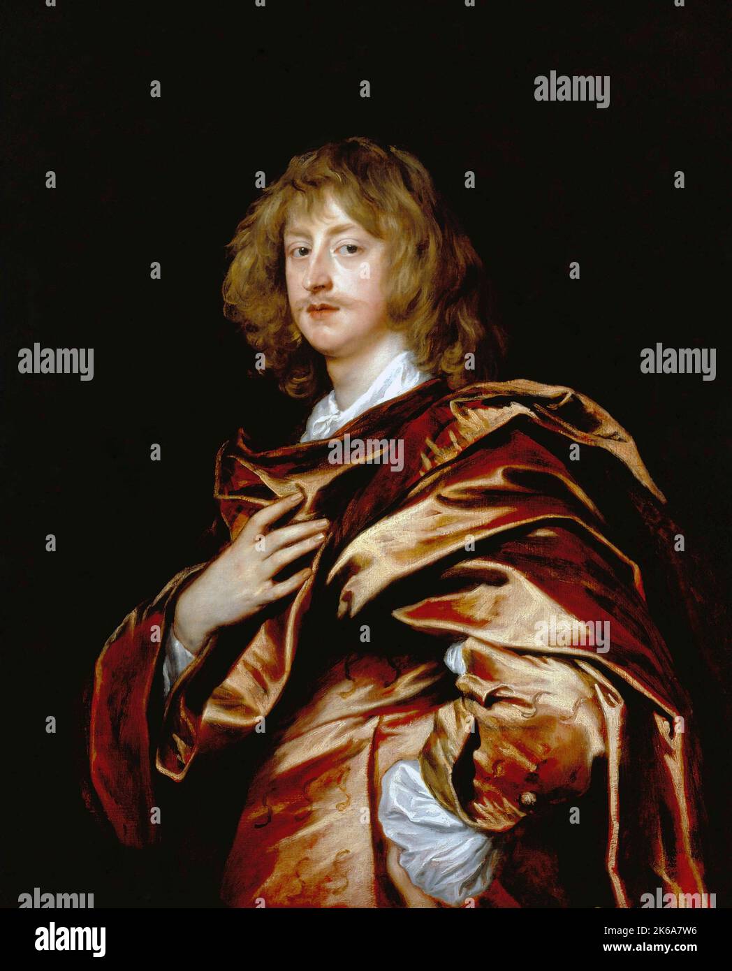 17th century painting of George Digby, 2nd Earl of Bristol. Stock Photo