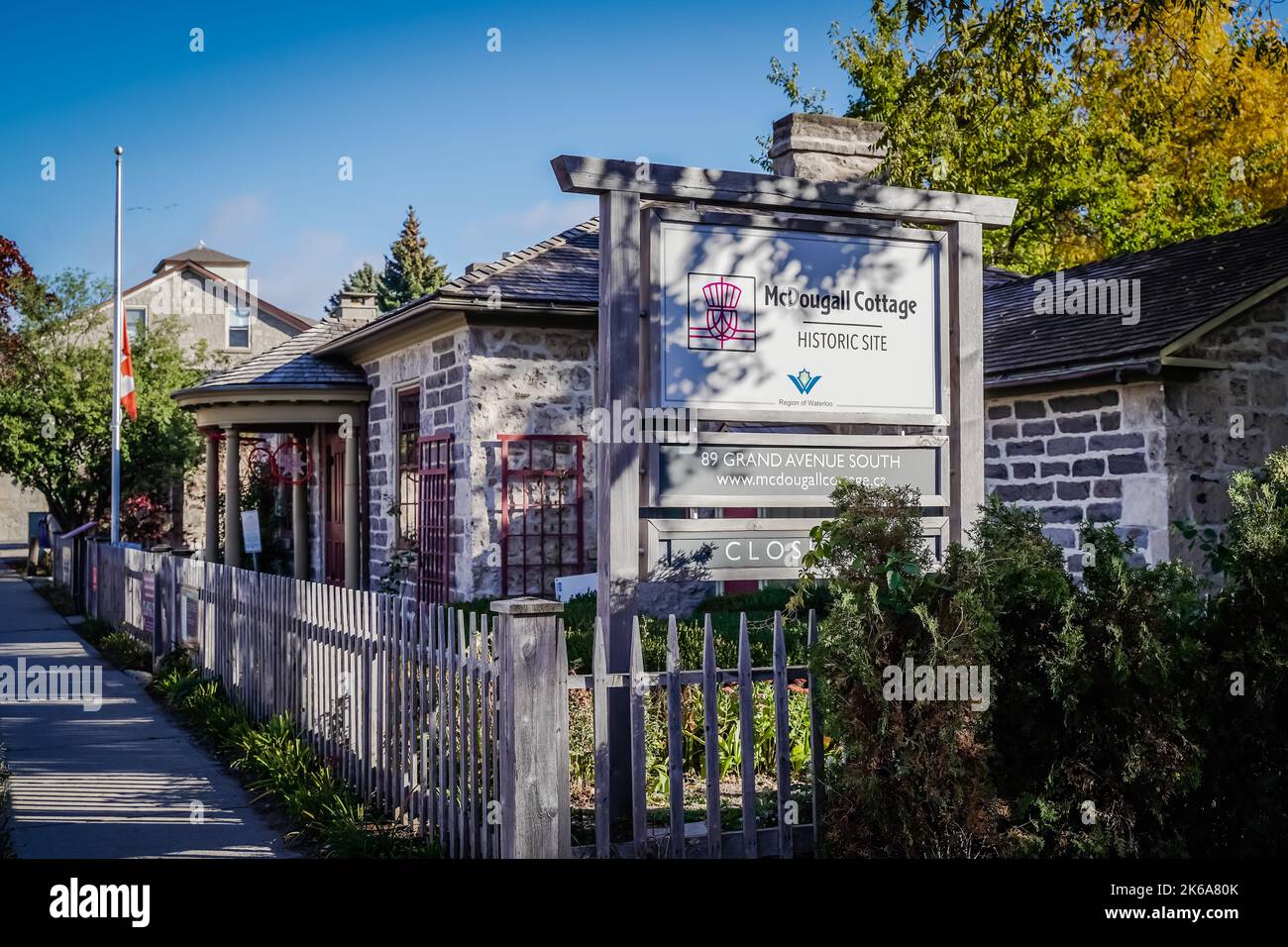 McDougall Cottage Historic Site, this 1858 granite and limestone