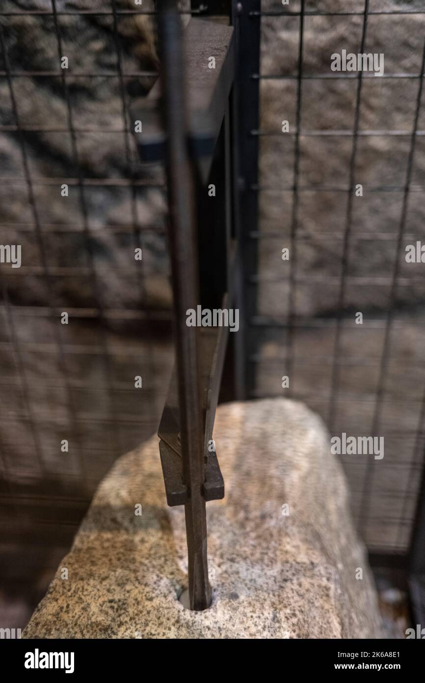 Star Rill Image star drill was used to drill hole in granite that was then filled with ...